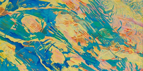 Eyestorm by Anne Blenker | Acrylic and Gel Medium on Canvas Eyestorm